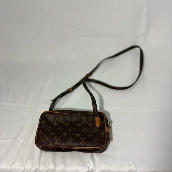 Louis Vuitton Dark Brown Monogram Crossbody Bag - Picture 1 of 5